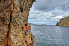 Escalada in Kalymnos, Grecia - participanta la  cursuri de catarat sustinute de ABC Climbing