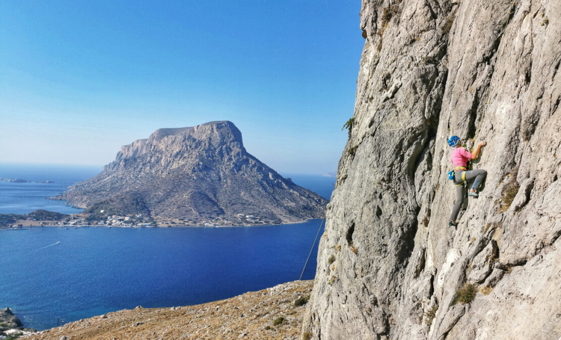 escalada pe insula kalymnos