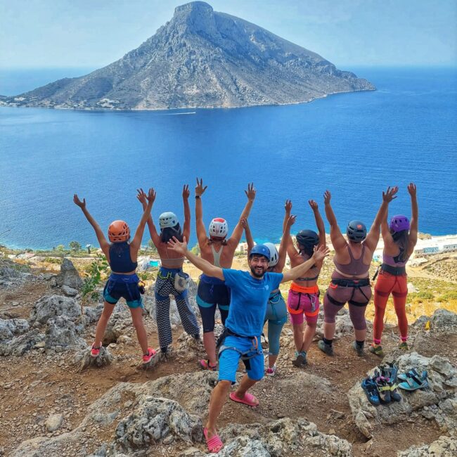 tabara de escalada pe insula kalymnos