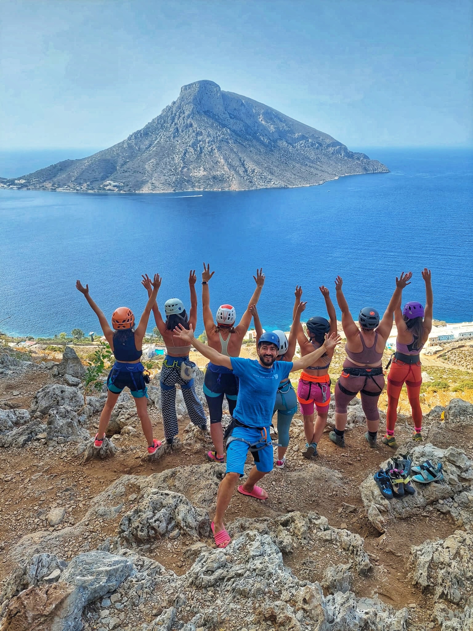 tabara de escalada pe insula kalymnos